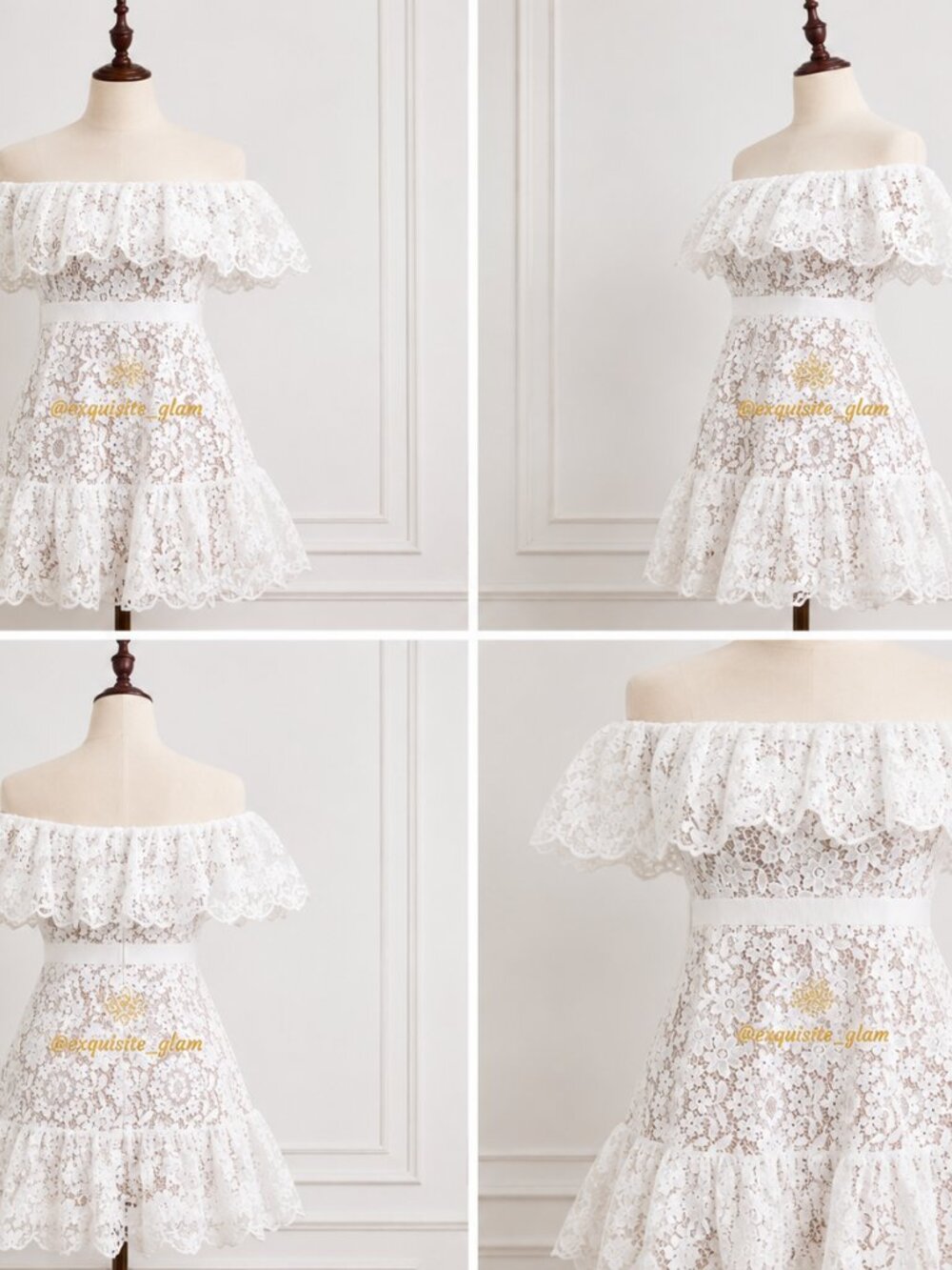 Gorgeous Bridal Couture Designer Wedding Evening Cocktail Party Embroidery Dress